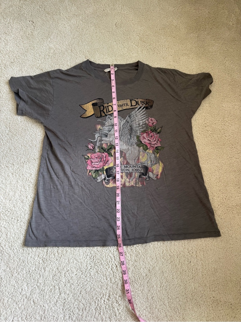 Spell & The Gypsy Collective Ride Until Dusk Biker Tee Medium Gray - Picture 11 of 11